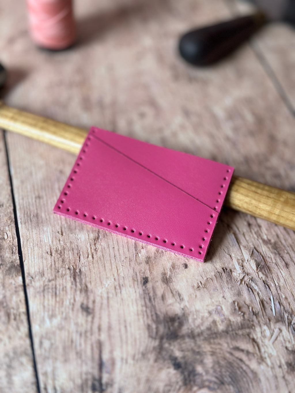 Box DIY Porte cartes rose vif