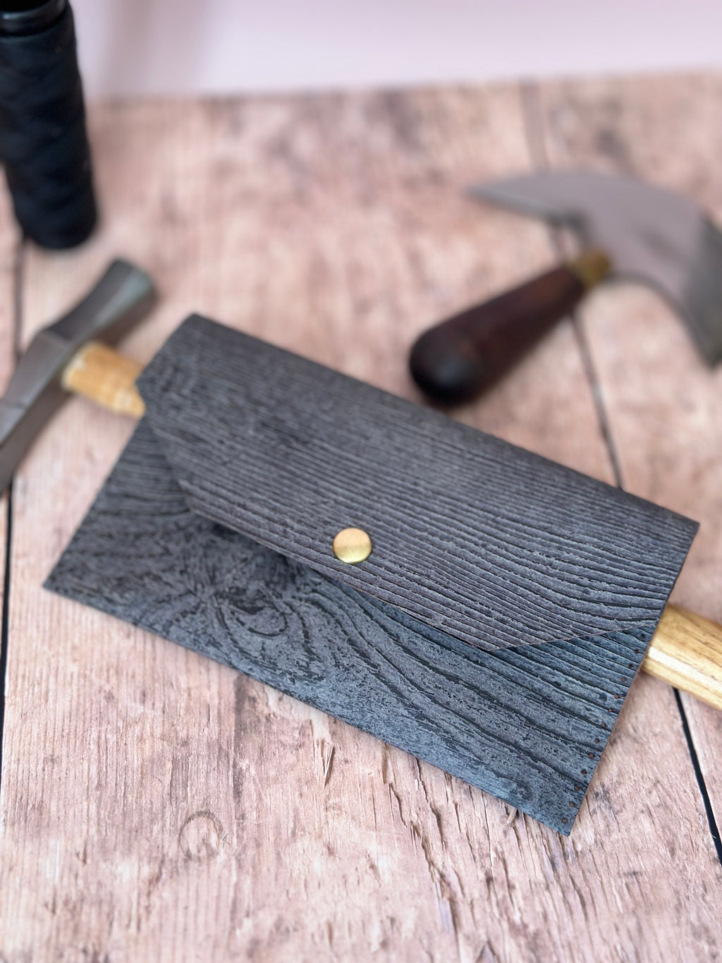 Box DIY pochette effet bois