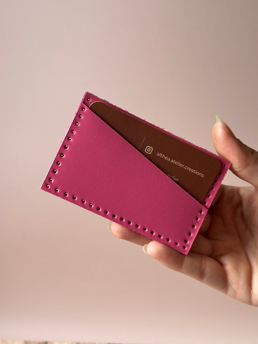 Box DIY Porte cartes rose vif